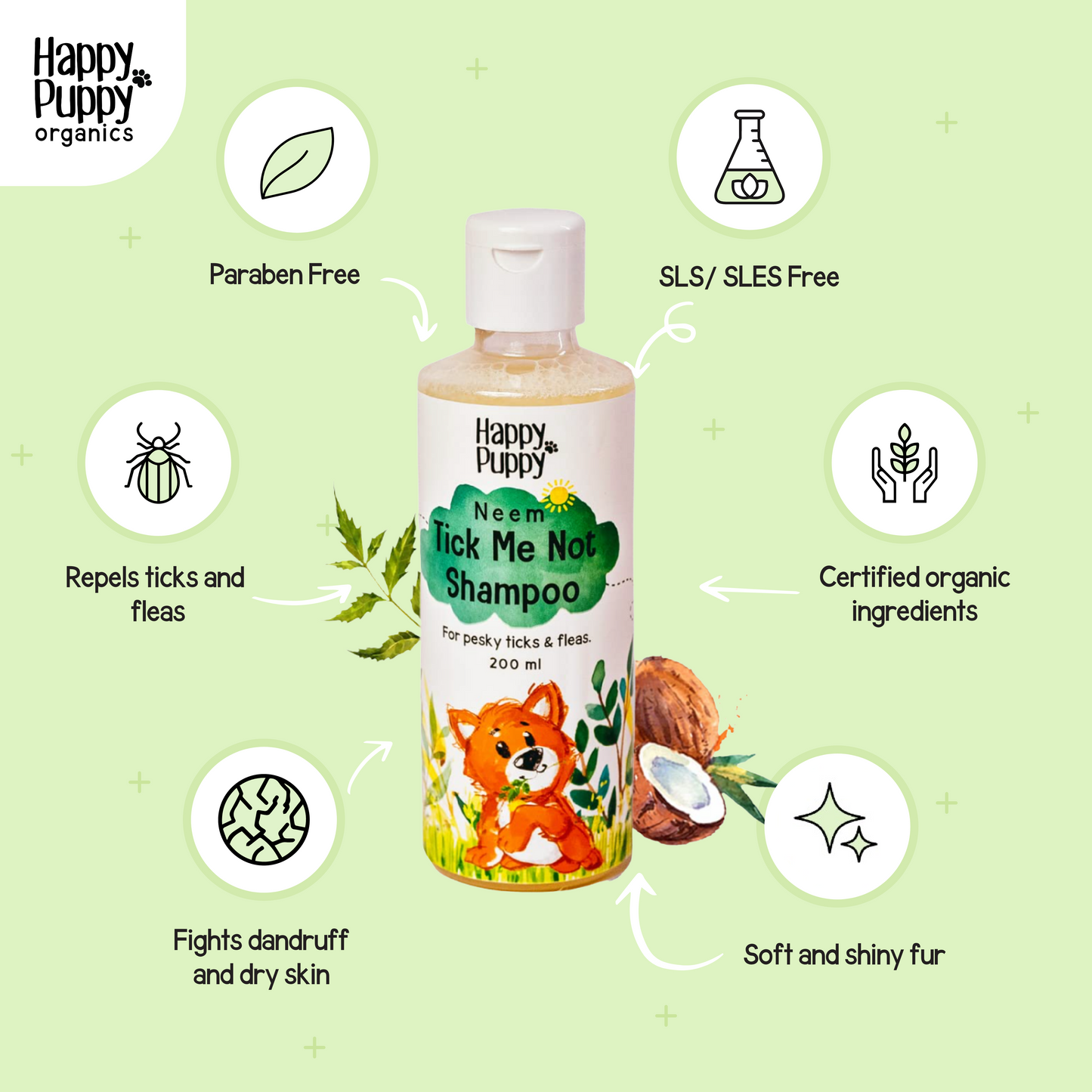 Happy Puppy Organics Tick Me Not Shampoo