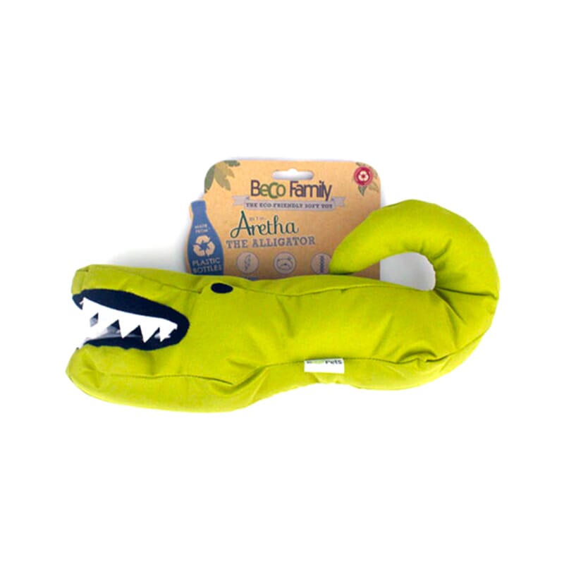 Beco Soft Aretha The Alligator Toy with Squeeker for Dogs - Wagr - The Smart Petcare Platform