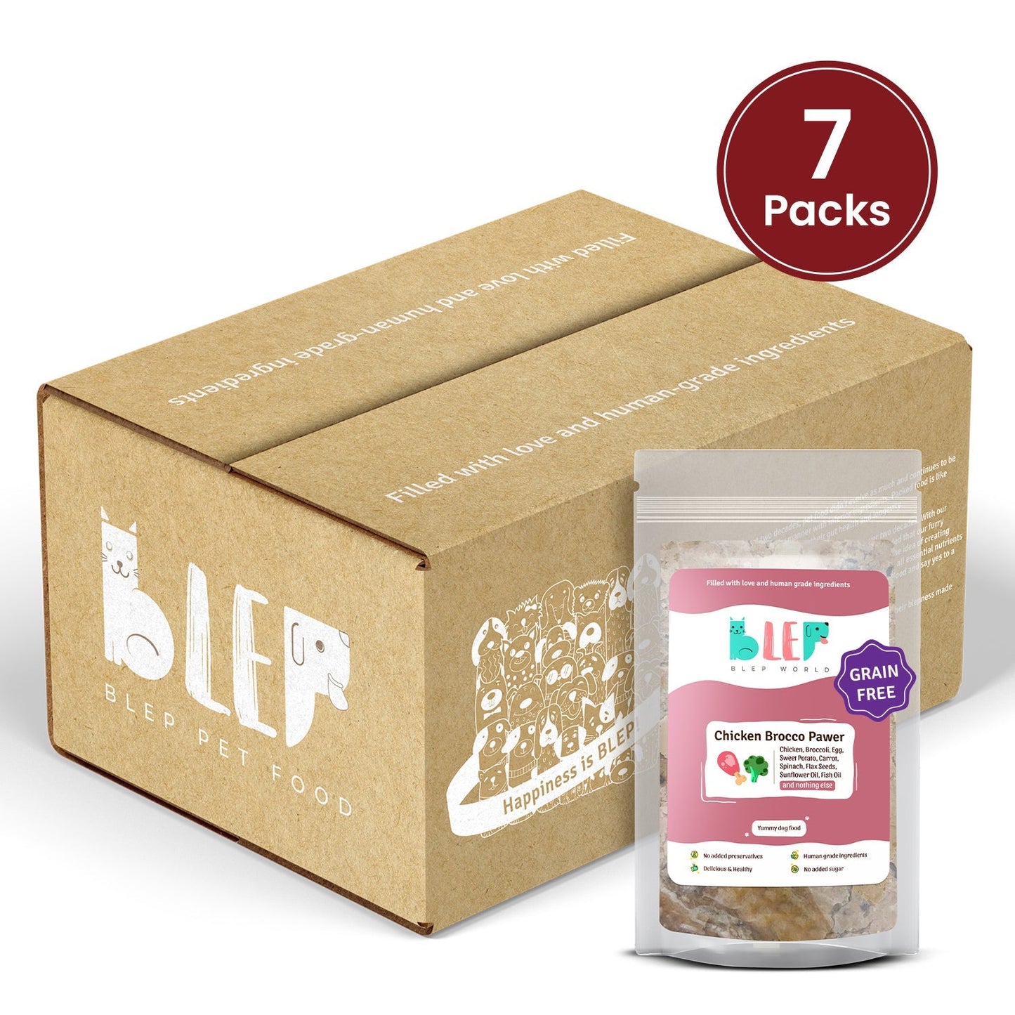 BLEP Chicken Brocco Pawer for Dogs - Wagr Petcare