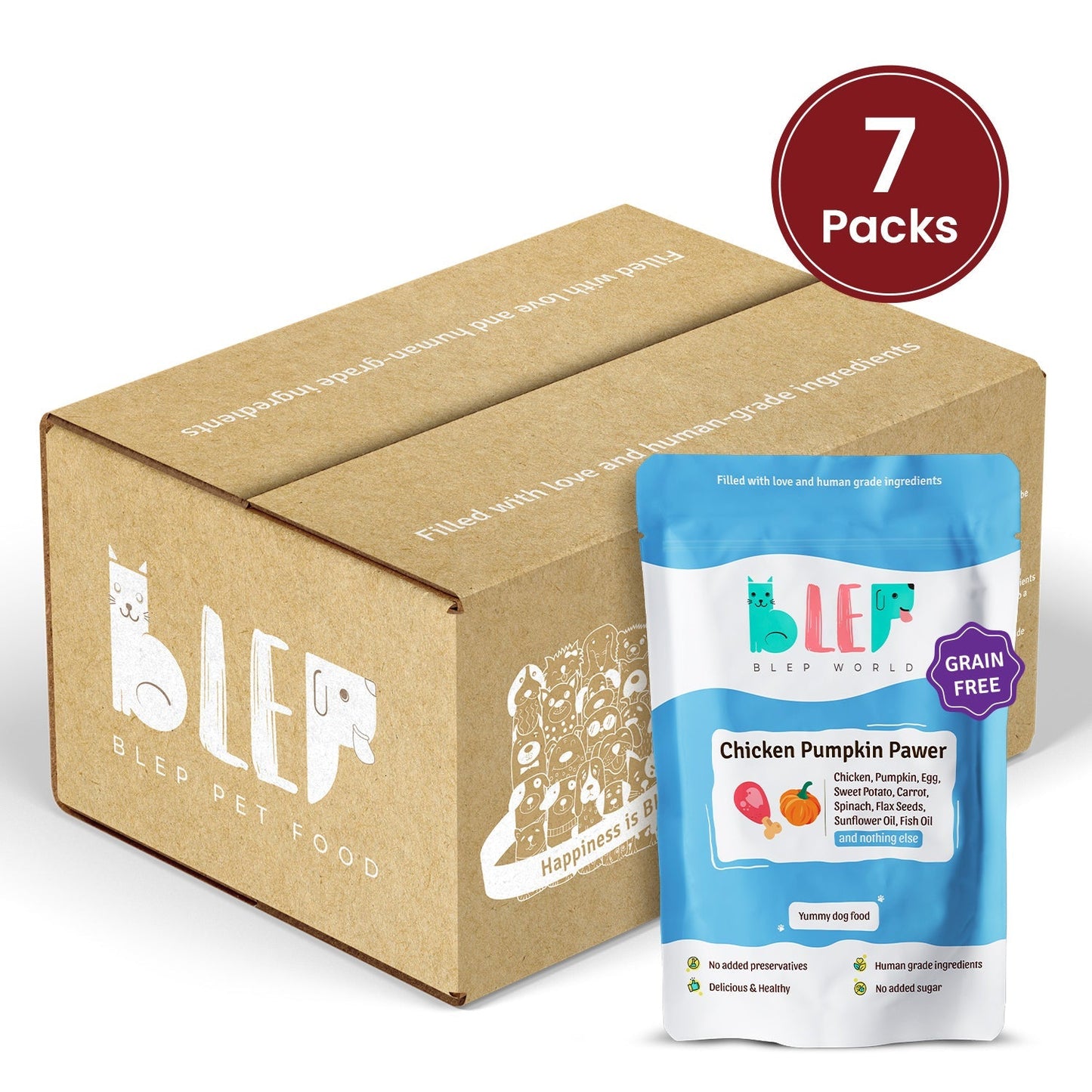 BLEP Chicken Pumpkin Pawer for Dogs - Wagr Petcare