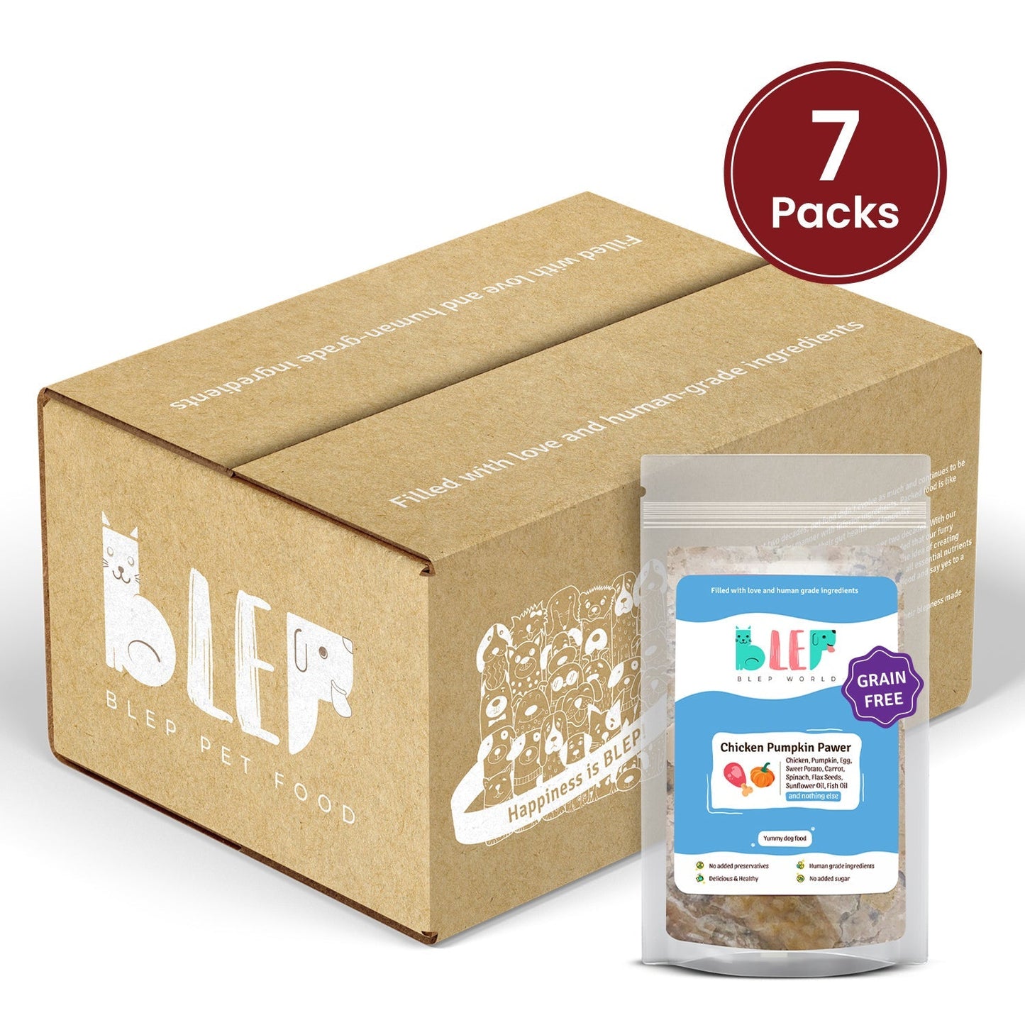 BLEP Chicken Pumpkin Pawer for Dogs - Wagr Petcare