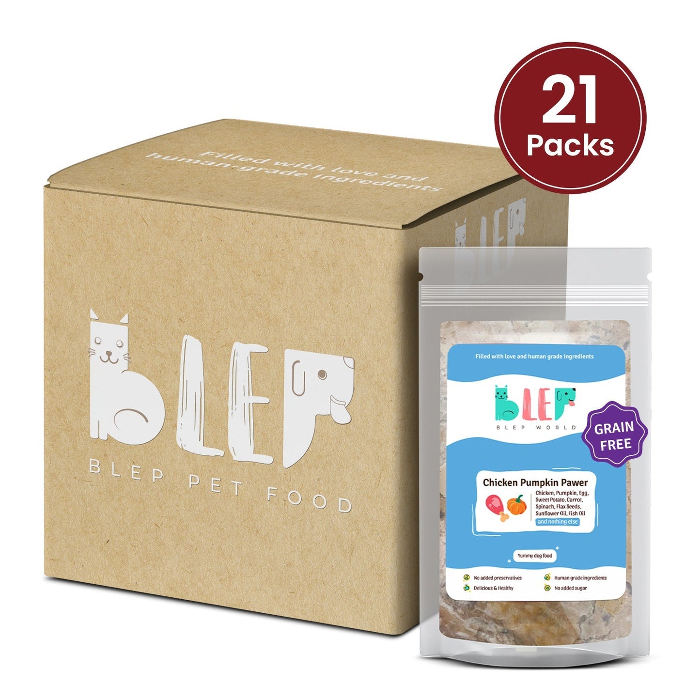 BLEP Chicken Pumpkin Pawer for Dogs - Wagr Petcare