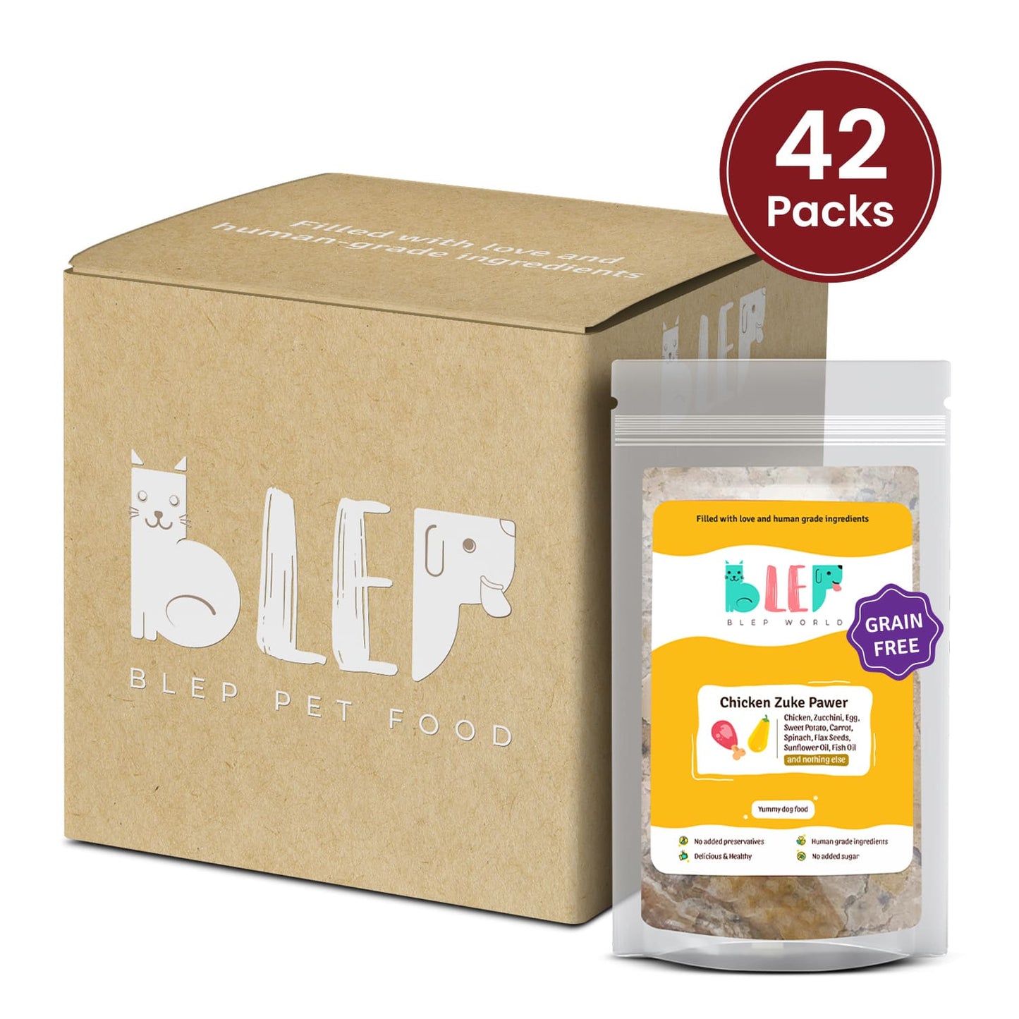 BLEP Chicken Zuke Pawer for Dogs - Wagr Petcare