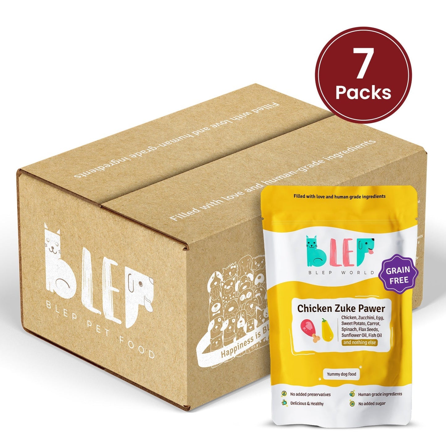 BLEP Chicken Zuke Pawer for Dogs - Wagr Petcare