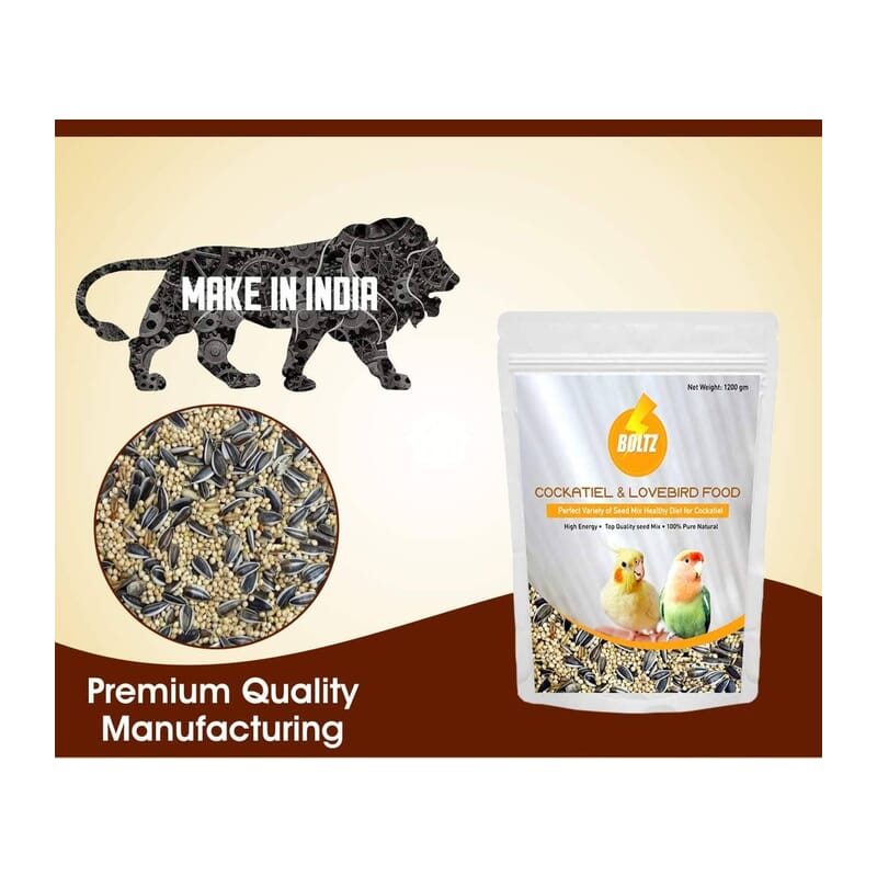 Boltz Cockatiel & Lovebirds Food 1.2kg - Wagr - The Smart Petcare Platform
