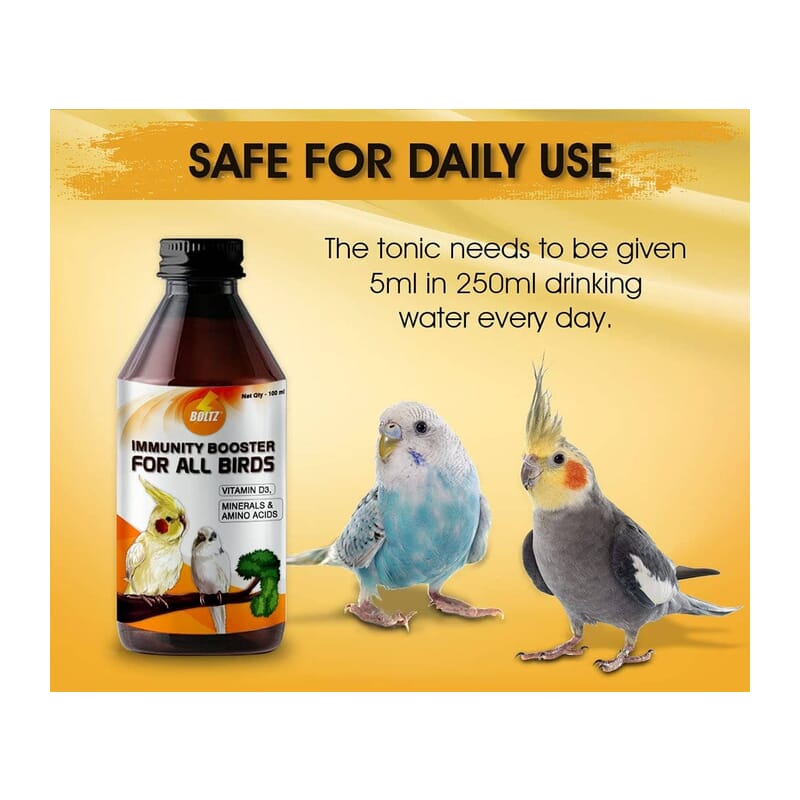 Boltz Immunity Boosters for All Birds - Wagr - The Smart Petcare Platform