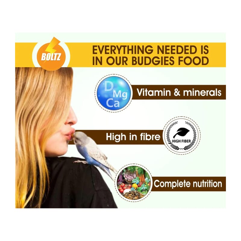 Boltz Perfect and Healthy Nutritional Food for Budgies - Wagr - The Smart Petcare Platform