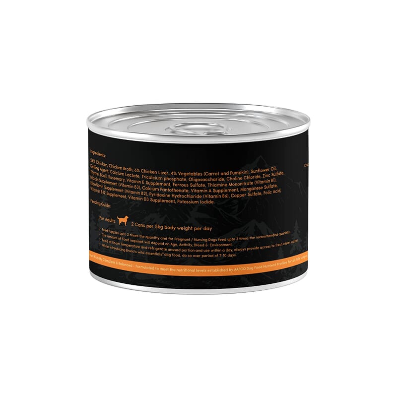 Bruno's Wild Essentials - Chicken Pate Wet Dog Food - Wagr Petcare