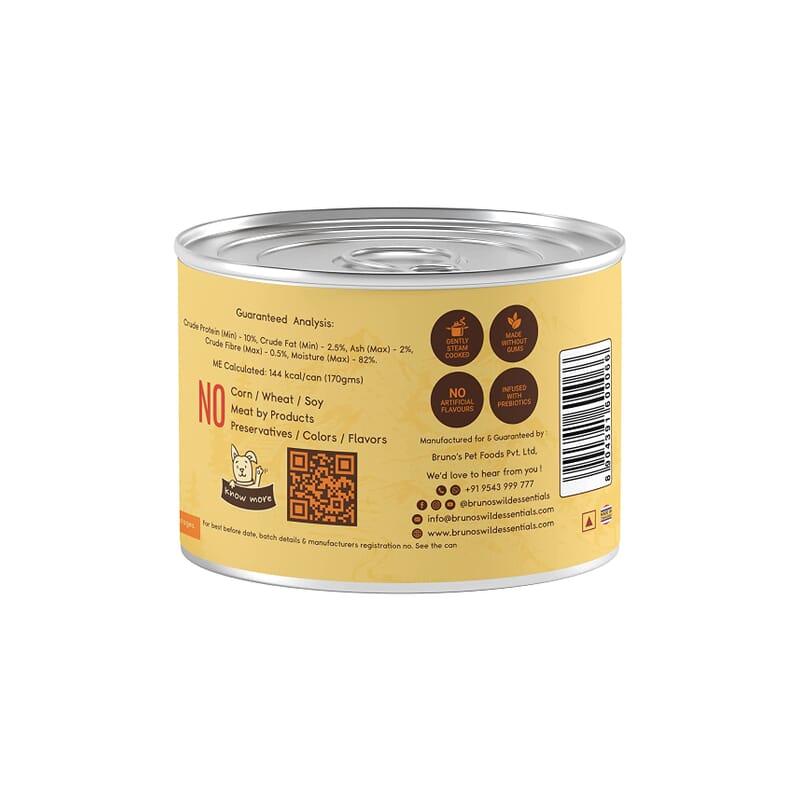 Bruno's Wild Essentials - Chicken with Chicken Liver and Vegetables Dog Wet Food - Wagr Petcare