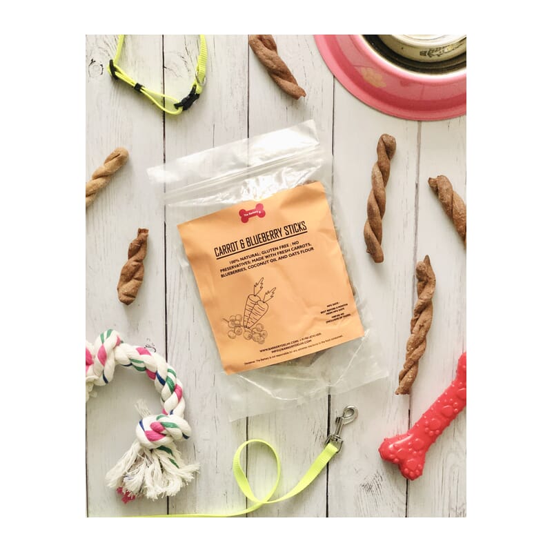 Carrot and Blueberry Sticks for Dogs by The Barkery by NV - Wagr - The Smart Petcare Platform