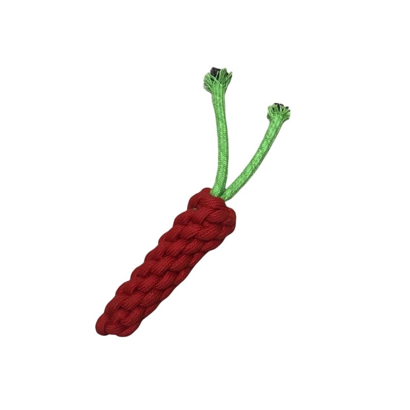 Carrot Rope Toy for Dogs by The Barkery by NV - Wagr - The Smart Petcare Platform