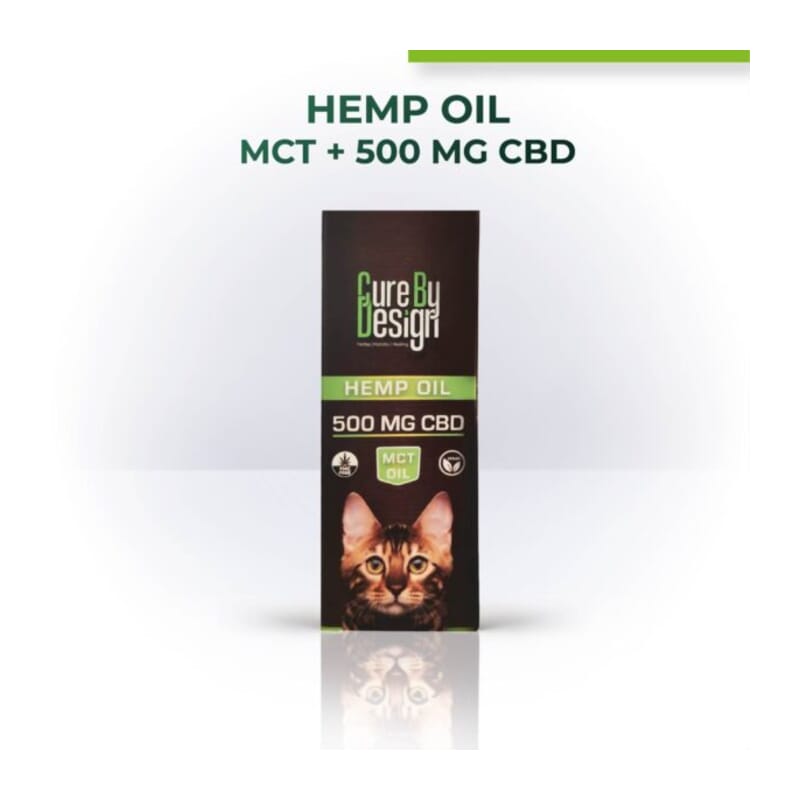 Cure By Design Hemp Oil with 500mg CBD (MCT) - Wagr - The Smart Petcare Platform