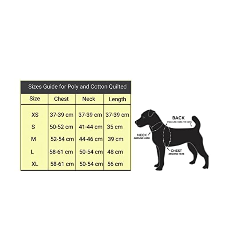 Flury Cotton Quilted Coat for Dogs Double Strap - Pleasing Grey - Wagr Petcare