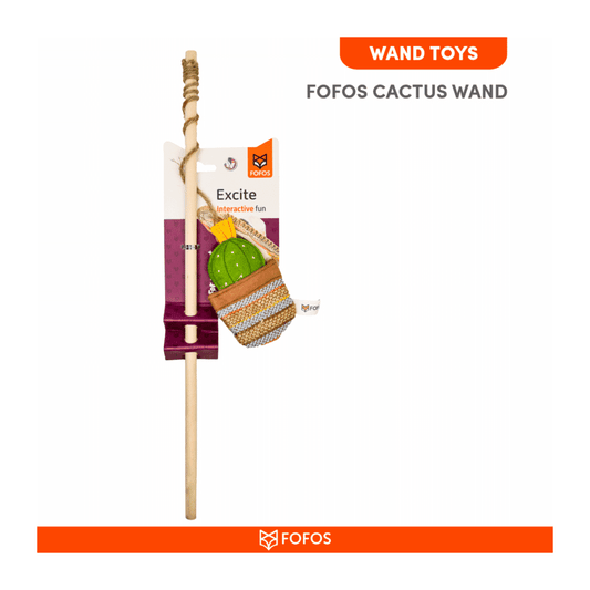 Fofos Cactus EL Paso Cat Wand Toy - Wagr Petcare