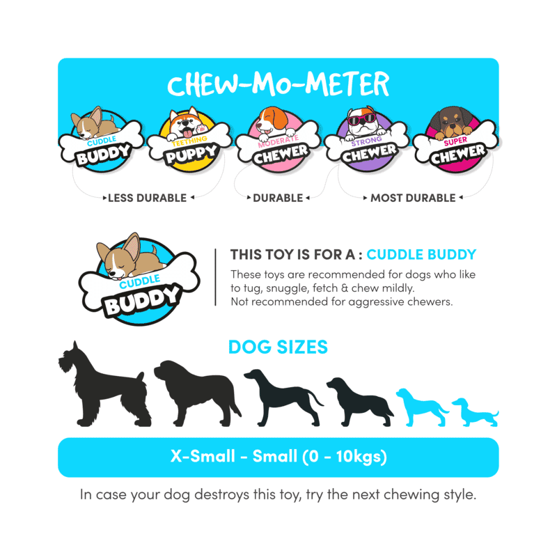 Fofos Latex Bi Cat Toy for Small Dogs - Wagr Petcare