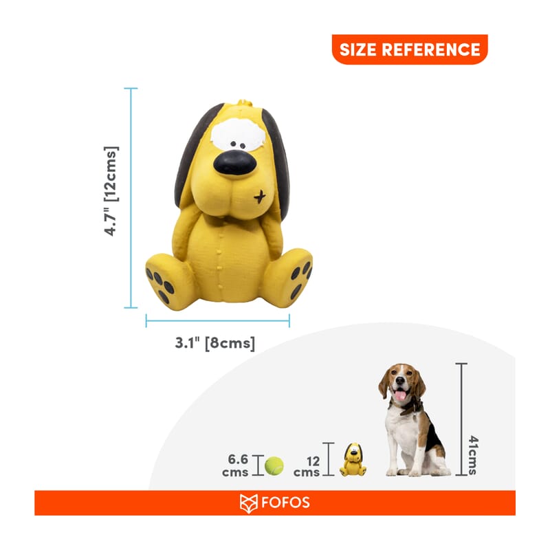 Fofos Latex Bi Dog for Small Dogs - Wagr Petcare