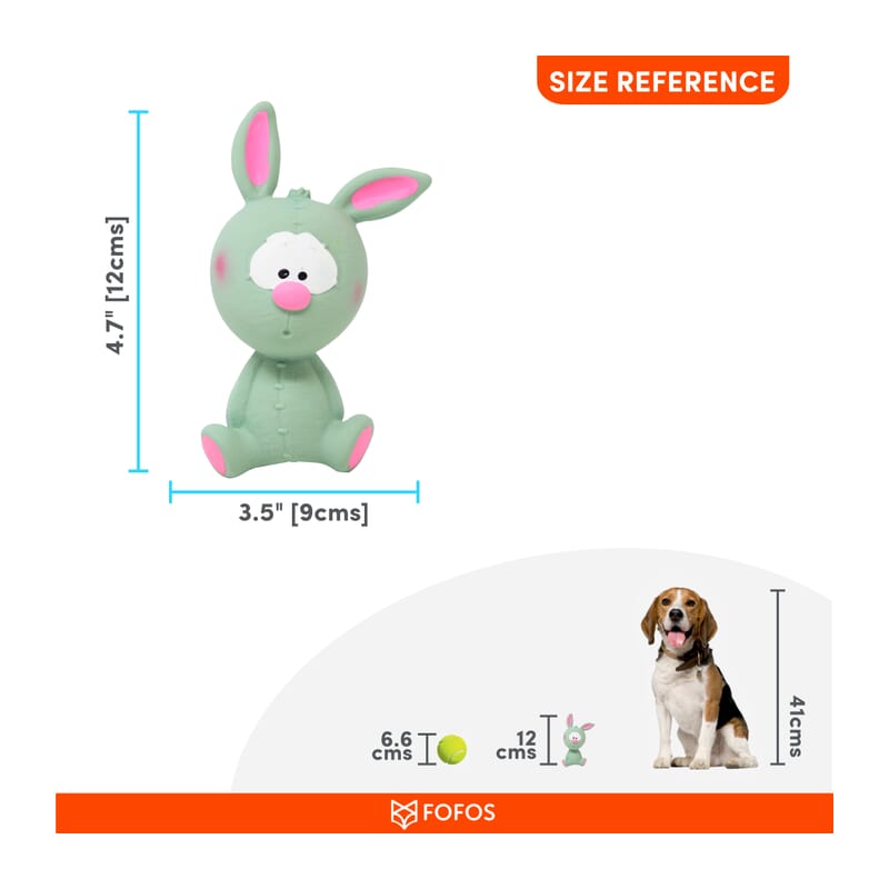 Fofos Latex Bi Toy Rabbit Small Dog Toy - Wagr Petcare
