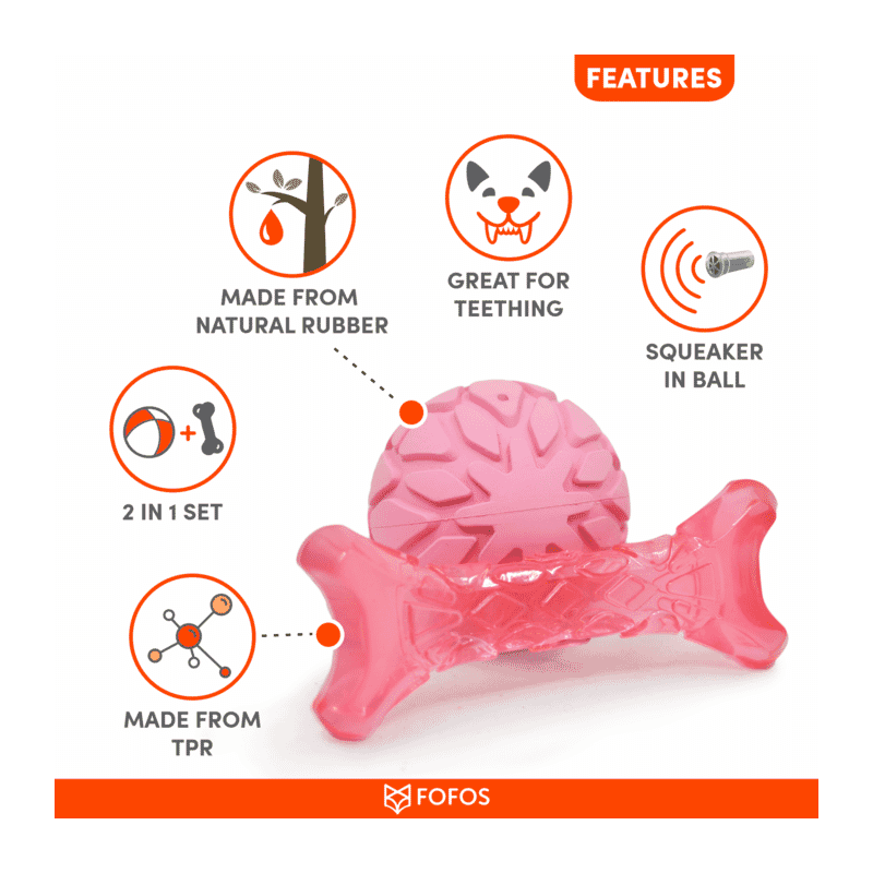 Fofos Milk Bone & Ball Dog Toy - Wagr Petcare