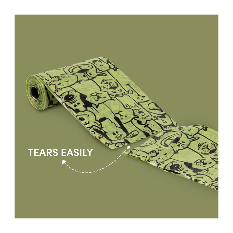 Fofos Poop Bag Refills 17 bags*8 rolls = 136 - Wagr Petcare