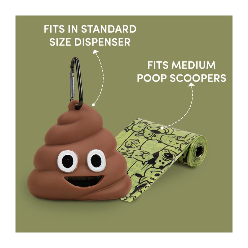 Fofos Poop Bag Refills 17 bags*8 rolls = 136 - Wagr Petcare