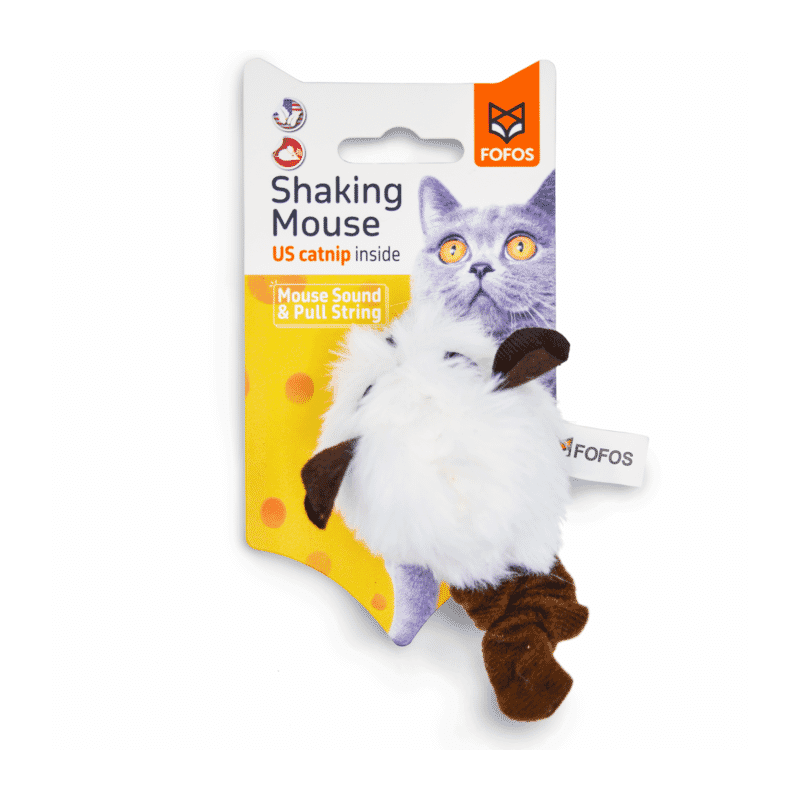 Fofos Pull String & Sound Chip Electronic Mouse Cat Toy - Wagr Petcare