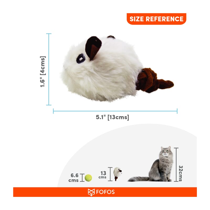 Fofos Pull String & Sound Chip Electronic Mouse Cat Toy - Wagr Petcare