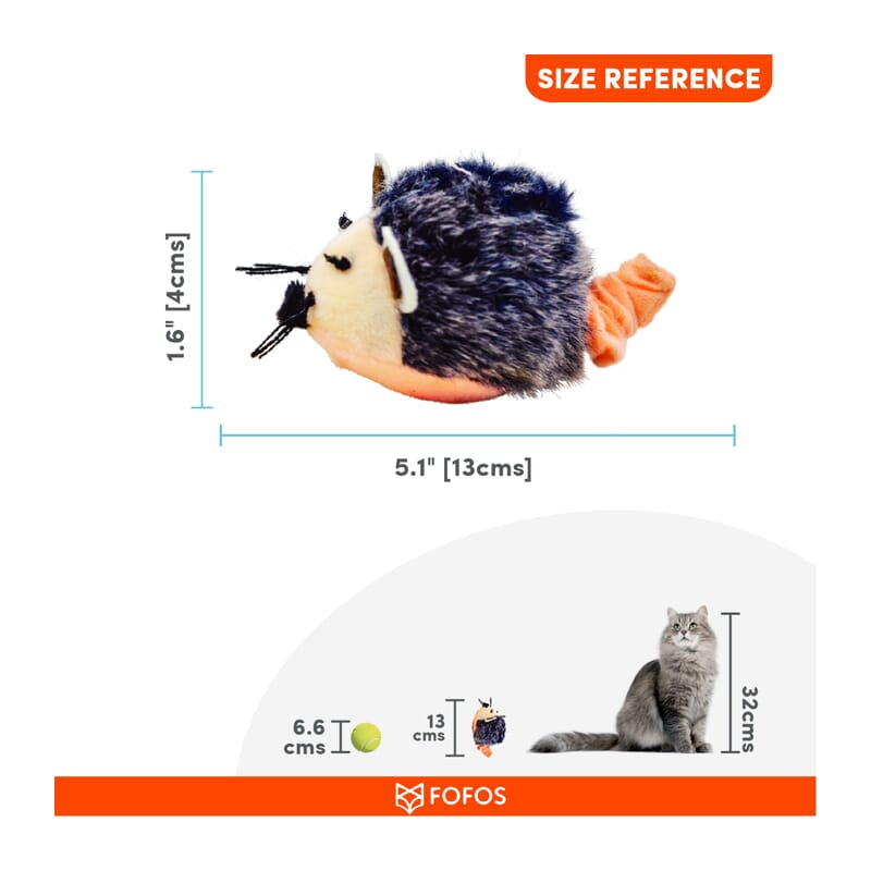 Fofos Pull String & Sound Chip Electronic Mouse Cat Toy - Wagr Petcare