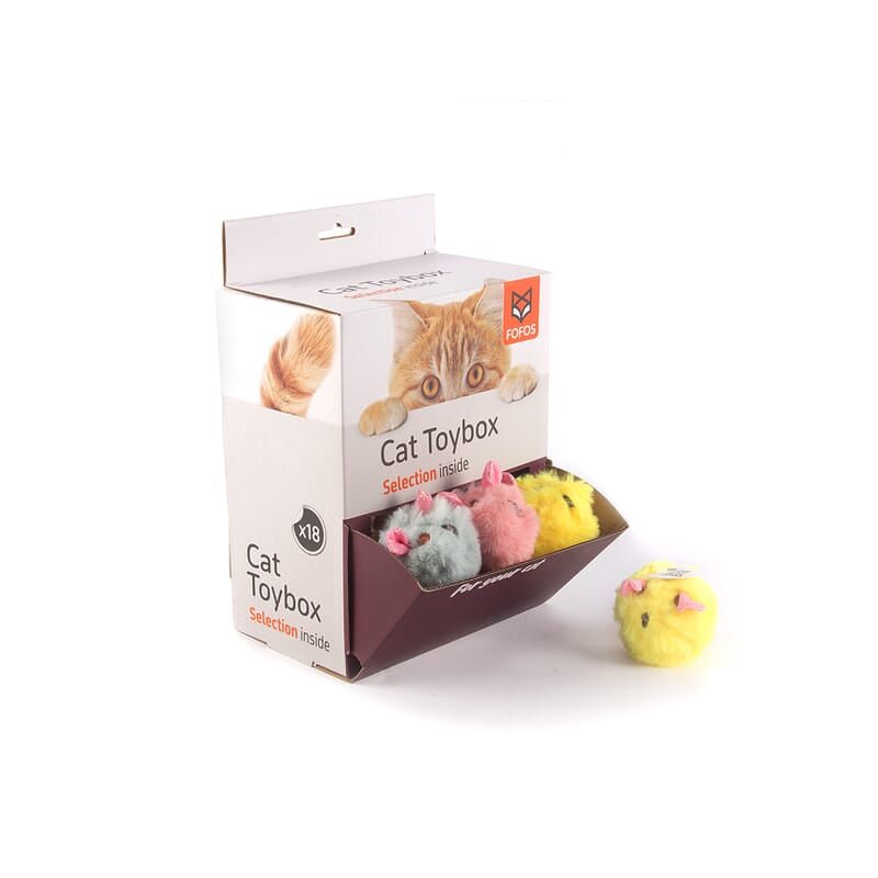 Fofos Rattle Mouse Cat Toy, 18 pieces at 140 Rs. per piece - Wagr Petcare