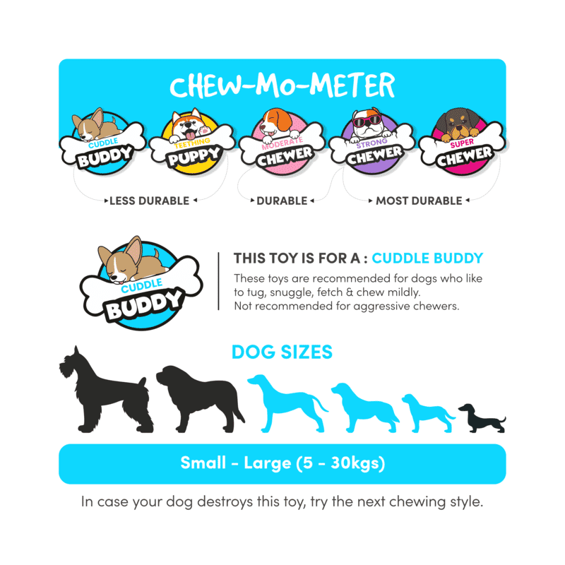 Fofos Skinneez Raccoon Dog Toy - Wagr Petcare