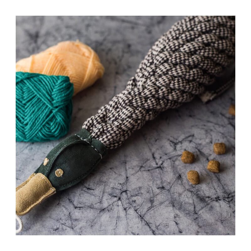 Forfurs Knotty Crinkle Duck Rope and Leather Dog Toy - Wagr - The Smart Petcare Platform
