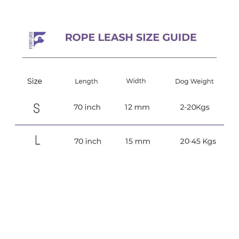 Forfurs Multi-Coloured Rope Leash - Wagr - The Smart Petcare Platform