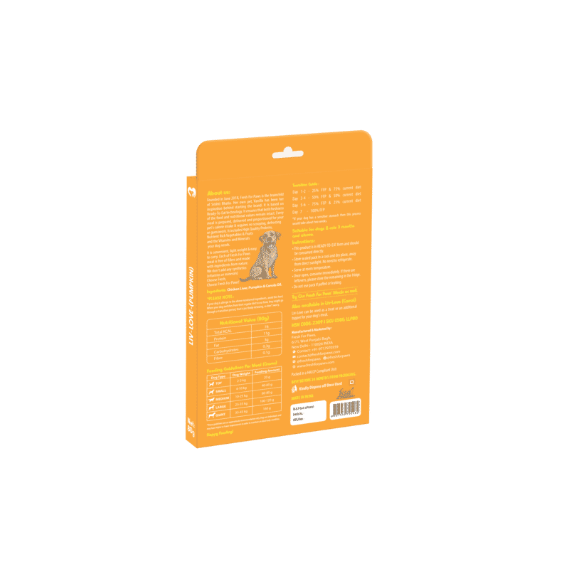 Fresh for Paws Liv- Love, 80 gram - Wagr - The Smart Petcare Platform