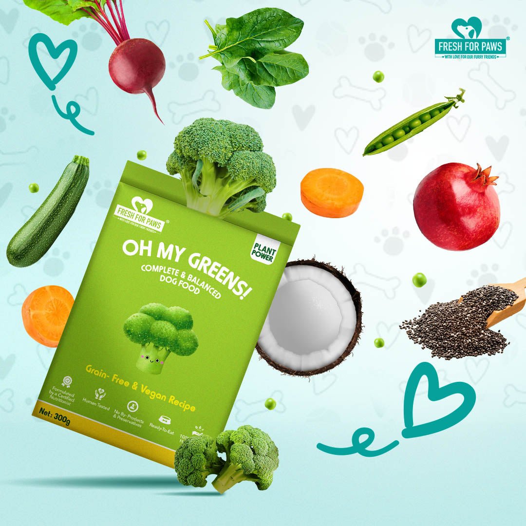 Fresh for Paws Oh My Greens - 300 gm - Wagr Petcare