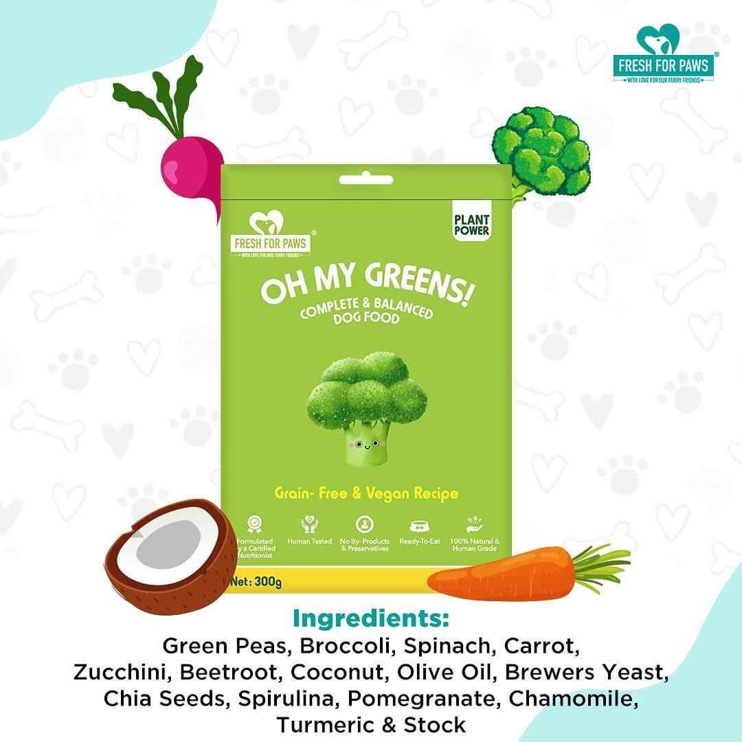 Fresh for Paws Oh My Greens - 300 gm - Wagr Petcare