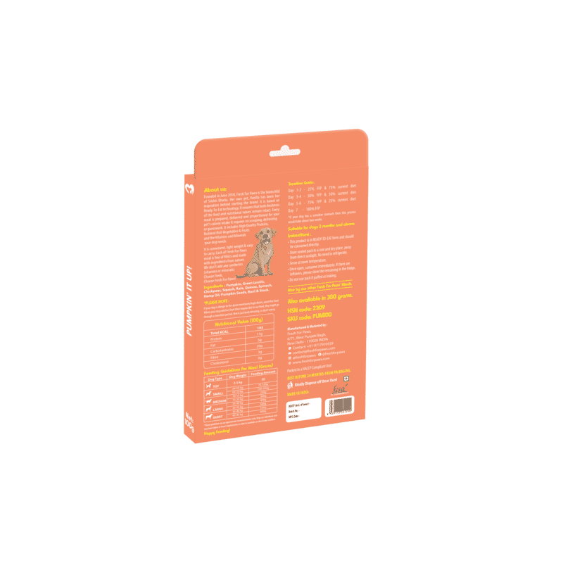 Fresh for Paws Pumpkin' It Up - Wagr - The Smart Petcare Platform