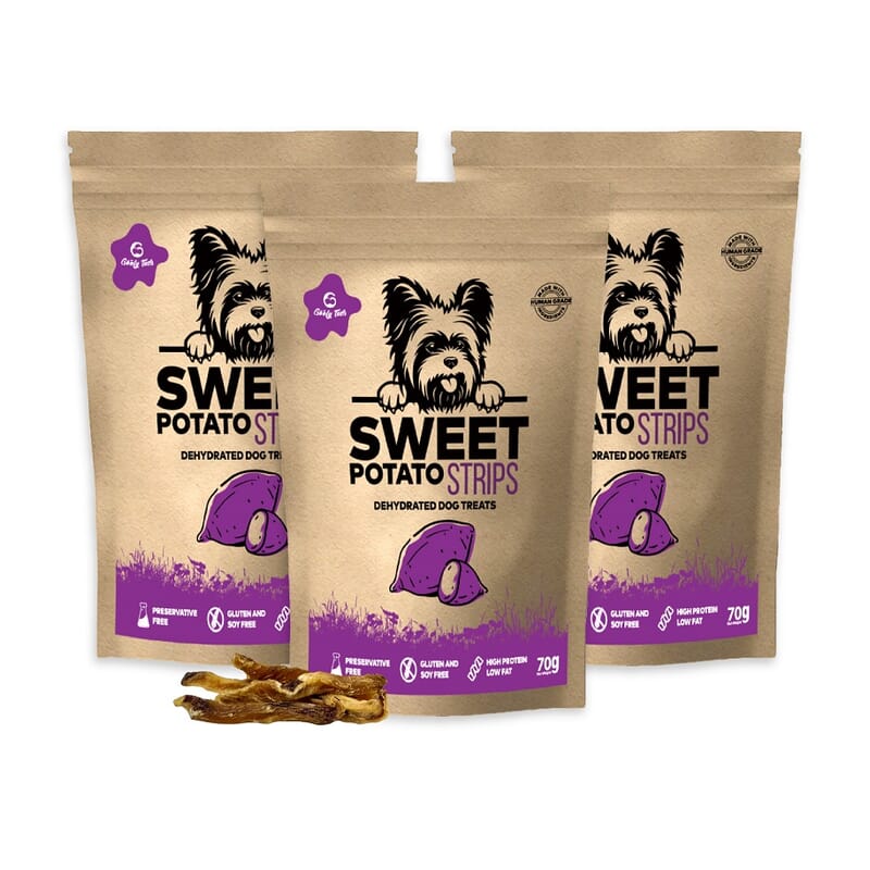 Goofy Tails Crispy Sweet Potato Strips - Dehydrated Veg Treats - Wagr - The Smart Petcare Platform