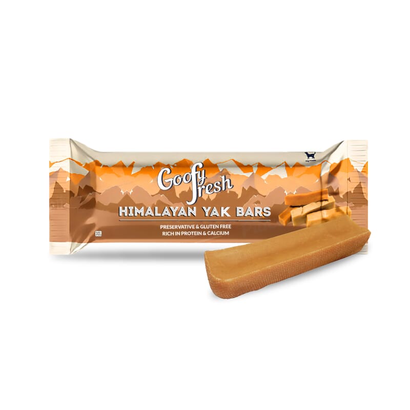 Goofy Tails Himalayan Yak Milk Dog Chew - 1 bar per pack - Wagr - The Smart Petcare Platform