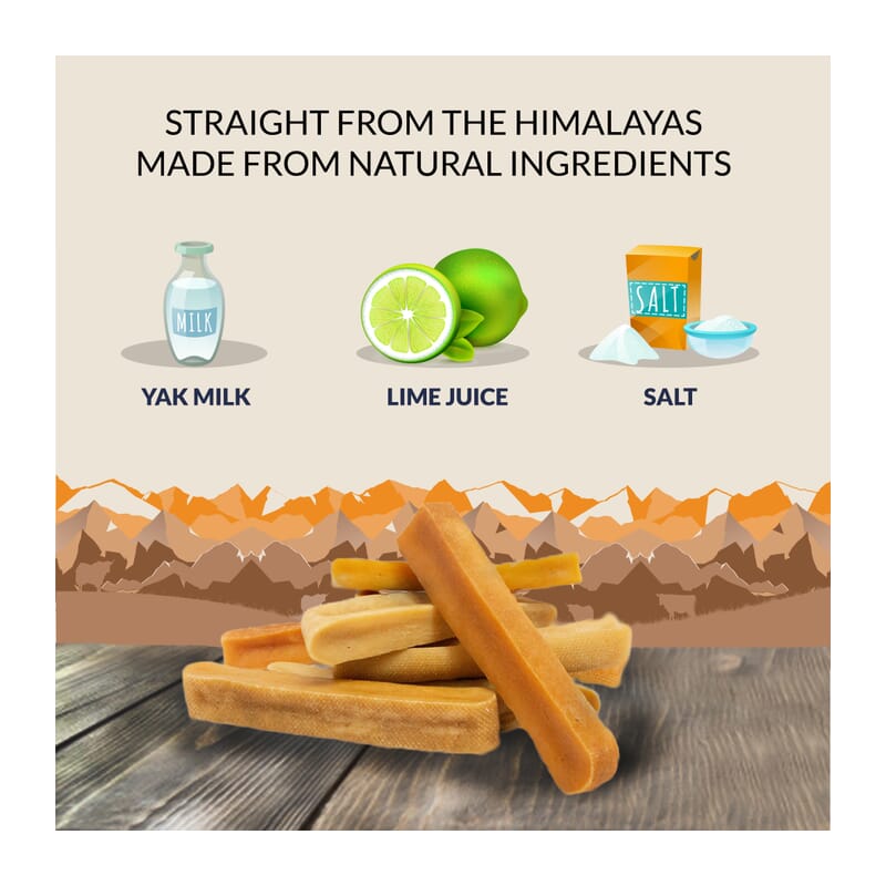 Goofy Tails Himalayan Yak Milk Dog Chew - 1 bar per pack - Wagr - The Smart Petcare Platform