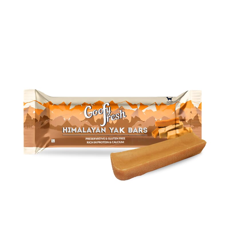 Goofy Tails Himalayan Yak Milk Dog Chew - 1 bar per pack - Wagr - The Smart Petcare Platform