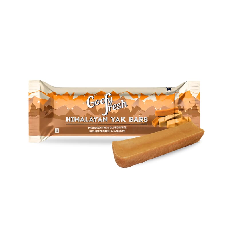 Goofy Tails Himalayan Yak Milk Dog Chew - 1 bar per pack - Wagr - The Smart Petcare Platform
