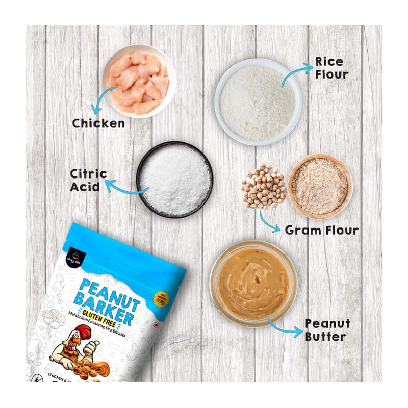Goofy Tails Peanut Barker Gluten Free Non Veg Chicken Biscuits - Wagr - The Smart Petcare Platform