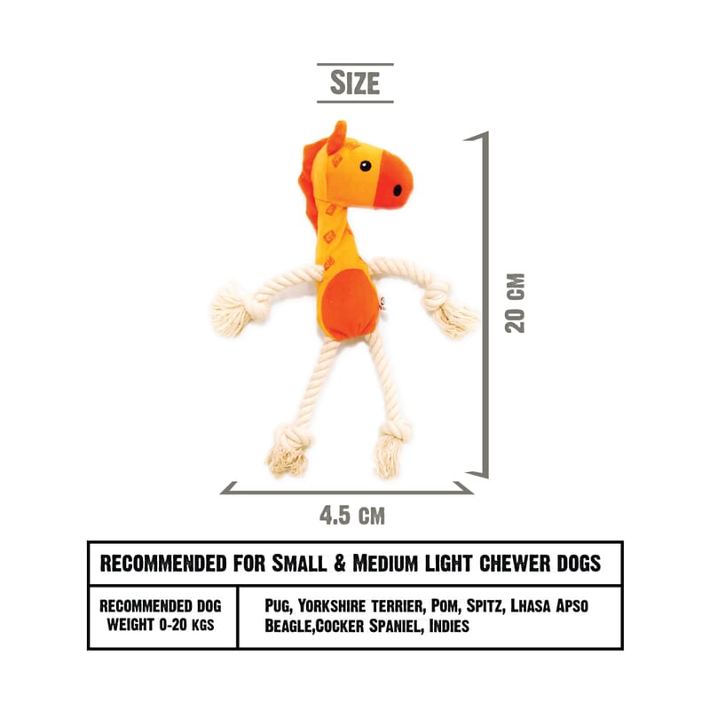 Goofy Tailsgiraffe Plush Toy for Dogs - Wagr - The Smart Petcare Platform