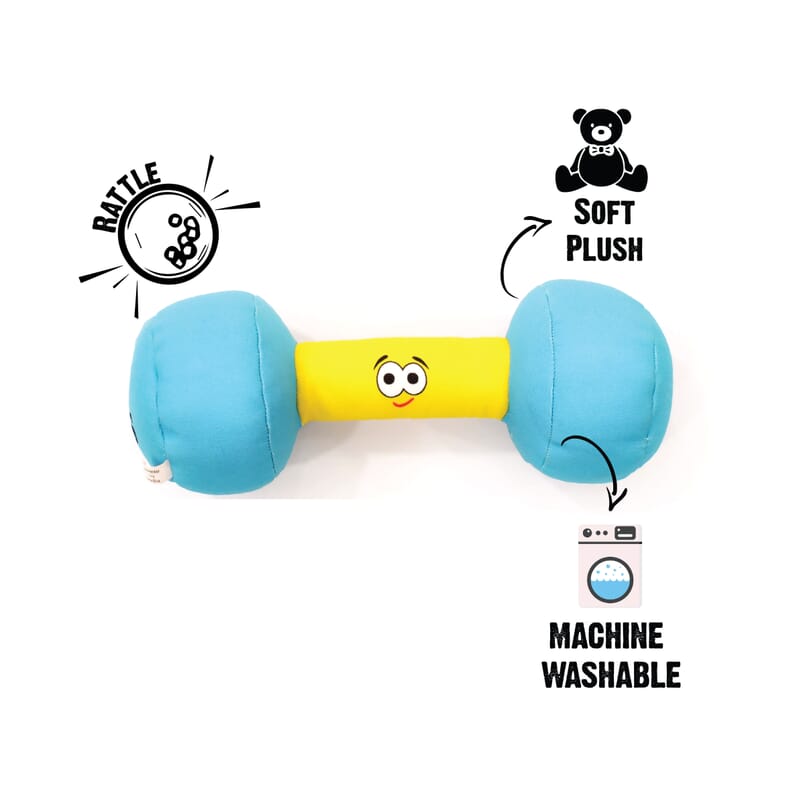 Goofy Tailsgym Series Dumbbell Plush Toy for Dogs - Wagr - The Smart Petcare Platform