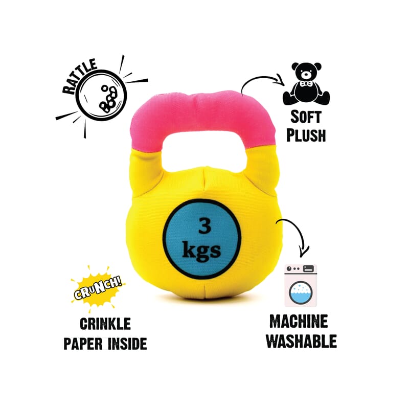 Goofy Tailsgym Series Kettlebell Plush Toy for Dogs - Wagr - The Smart Petcare Platform