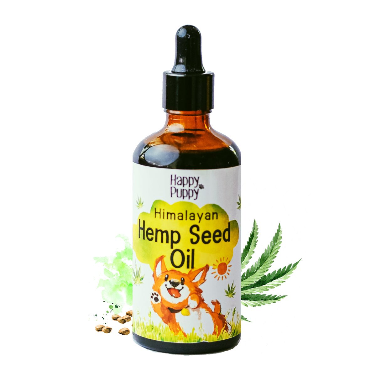 Happy Puppy Organics Hemp Seed Oil 100ml - Wagr - The Smart Petcare Platform