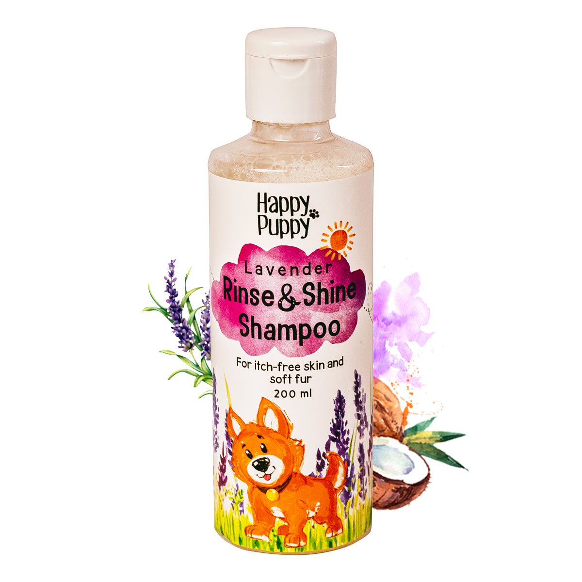 Happy Puppy Organics Organic Rinse and Shine Shampoo - Wagr - The Smart Petcare Platform