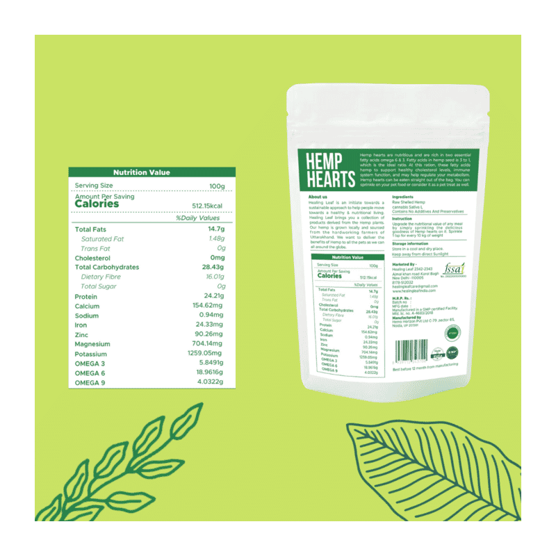 Hemp Hearts for Pets by Healing Leaf - Wagr - The Smart Petcare Platform