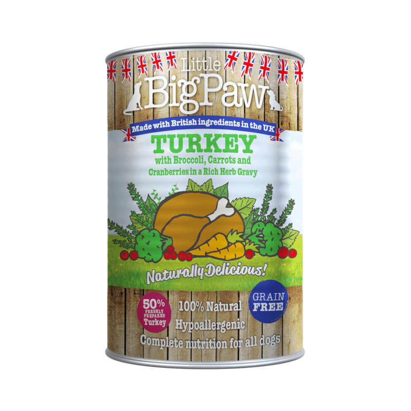 Little Big Paw Turkey,Cranberries,Brocolli,Carrot & Herbs Pack of 12 units of 390 Grams each - Wagr - The Smart Petcare Platform