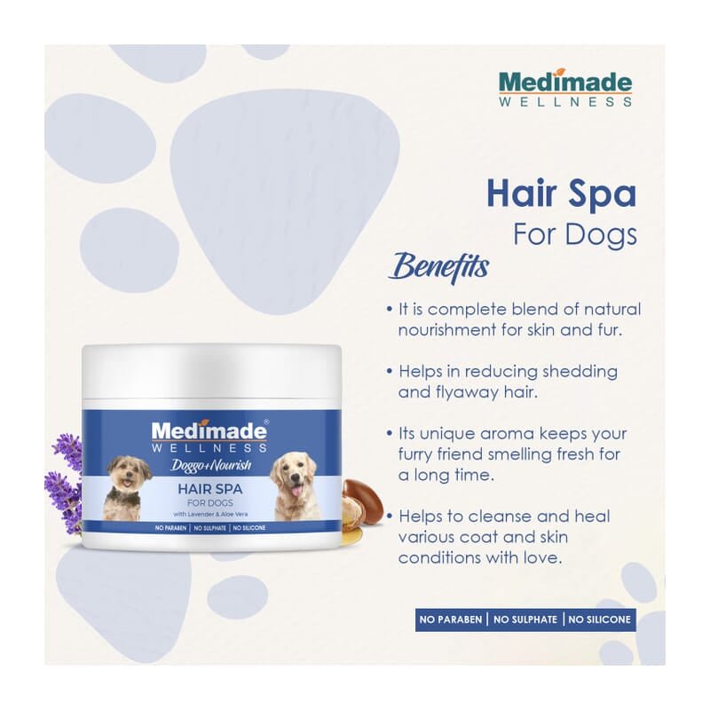 Medimade Hair Spa for Dogs with Lavender & Aloevera, 200gm - Wagr - The Smart Petcare Platform