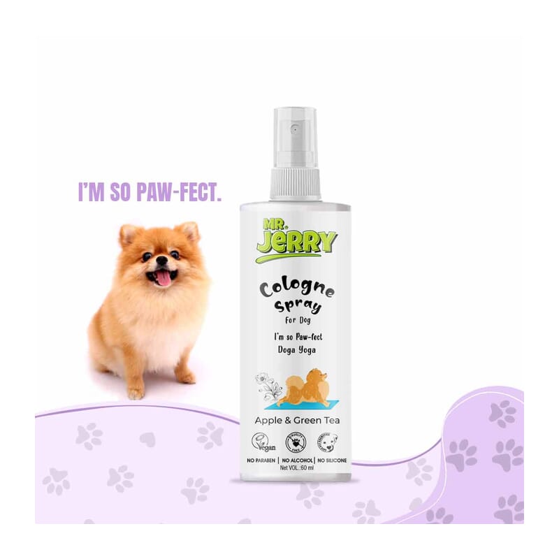 Mr . Jerry Apple & Green Tea Cologne Spray for Dogs, 60ml - Wagr Petcare